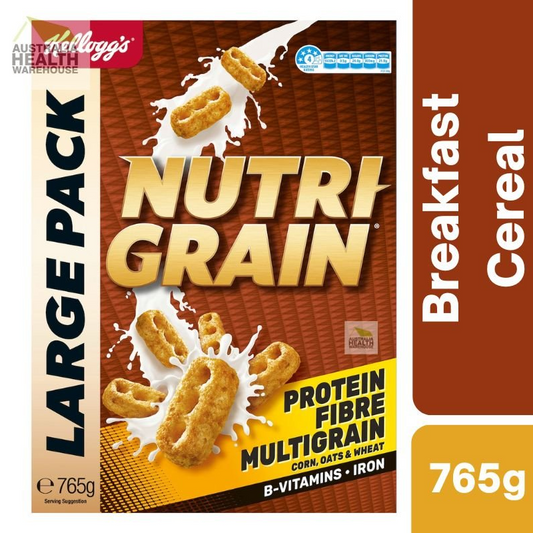 [DAMAGED BOX] [Expiry Date: 02/09/2026] Kellogg's Nutri Grain Protein Breakfast Cereal 765g