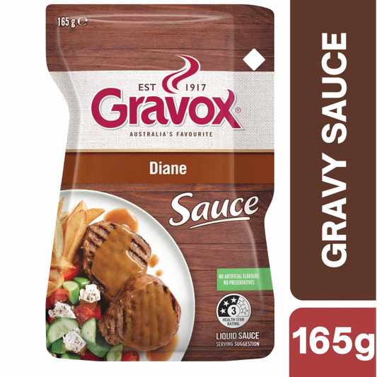 [CLEARANCE Expiry Date: 30/09/2026] Gravox Diane Sauce Liquid Pouch 165g