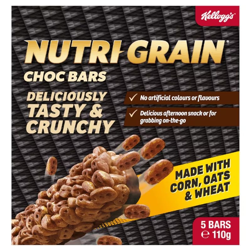 [CLEARANCE Expiry Date: 02/09/2026] Kellogg's Nutri Grain Choc Bars 5 Pack