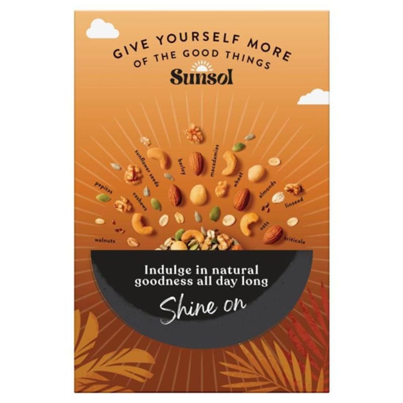 [Expiry Date: 06/02/2027] Sunsol Natural Muesli Almond Cashew Macadamia & Walnut 500g
