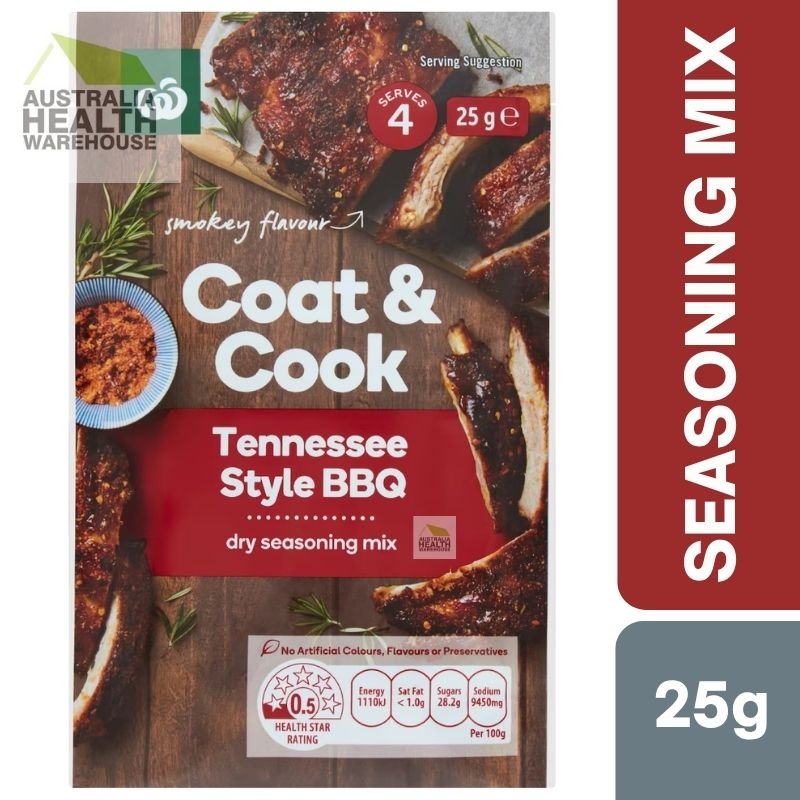 Woolworths Coat & Cook Seasoning Mix Tennessee Style BBQ 25g