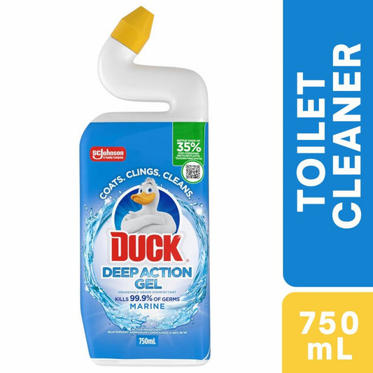 [Expiry Date: 26/01/2028] Duck Deep Action Gel Toilet Cleaner Marine 750mL
