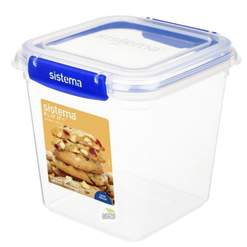 Sistema KLIP IT Plus Square Food Storage Container 2.2 Litre