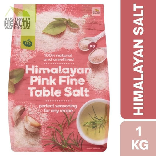 Woolworths Himalayan Pink Fine Table Salt 1kg