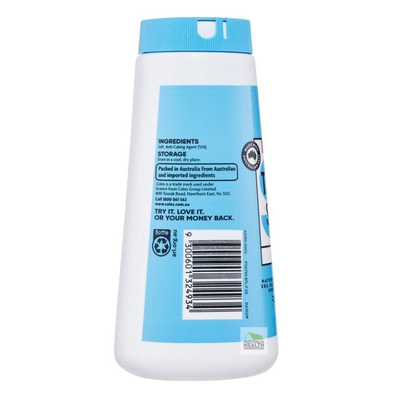 [Expiry: 13/11/2026] Coles Table Salt 500g