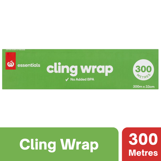 Woolworths Essentials Cling Wrap 300 Metres