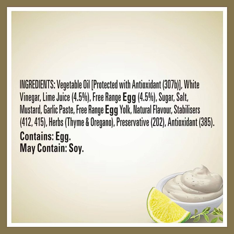 [Expiry Date: 28/11/2026] Heinz Seriously Good Zesty Lime & Herb Mayonnaise 295mL