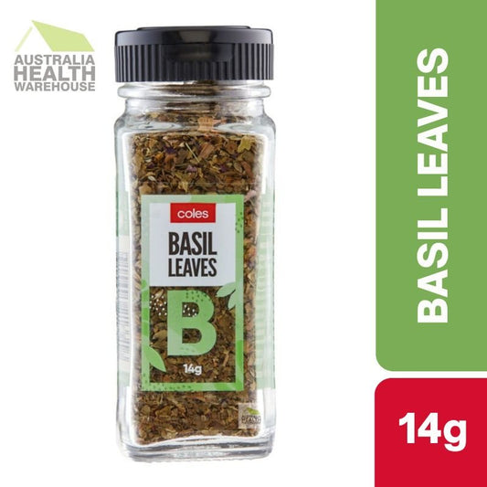 [Expiry: 07/12/2026] Coles Basil Leaves 14g