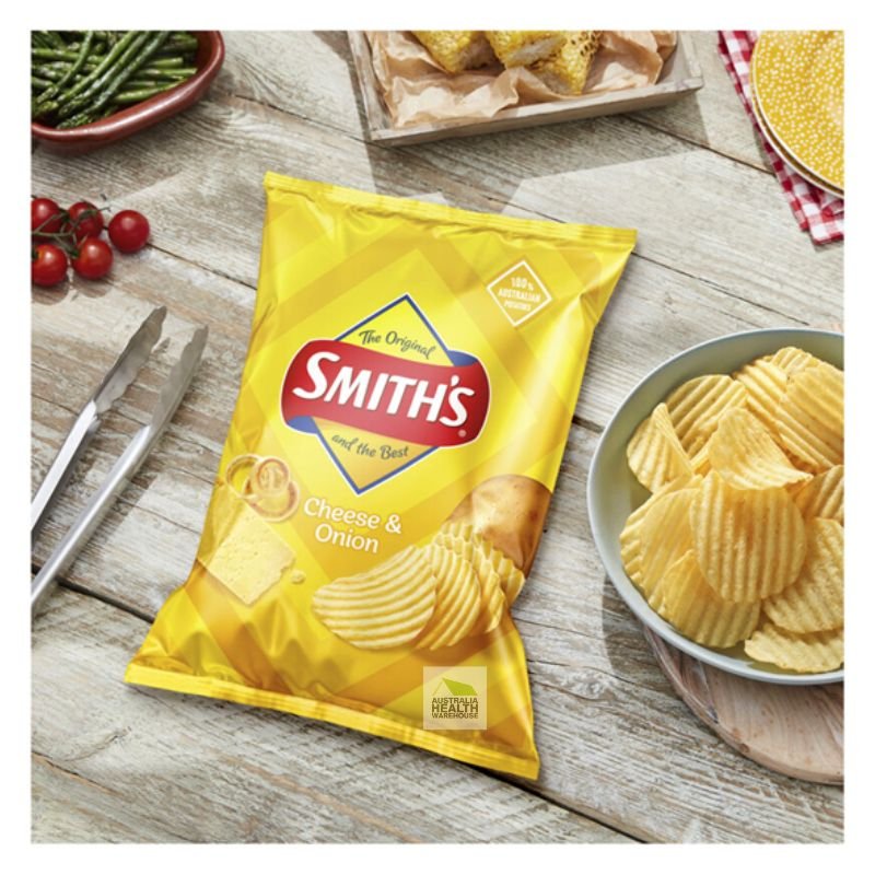 [CLEARANCE Expiry: 01/03/2026] Smith's Crinkle Cut Cheese & Onion Potato Chips 170g