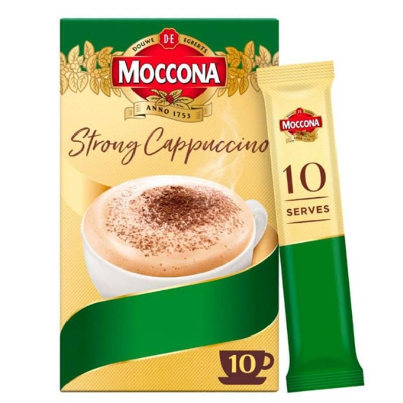 [Expiry:11/07/2027]  Moccona Cafe Classics Strong Cappuccino Coffee 10 Sachets