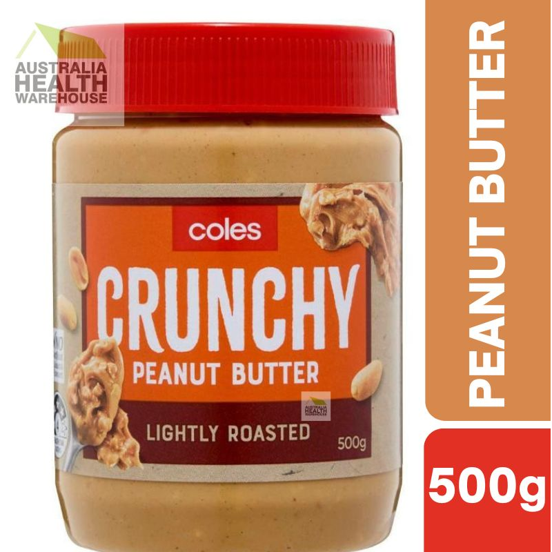 [Expiry: 21/09/2026] Coles Crunchy Peanut Butter Lightly Roasted 500g