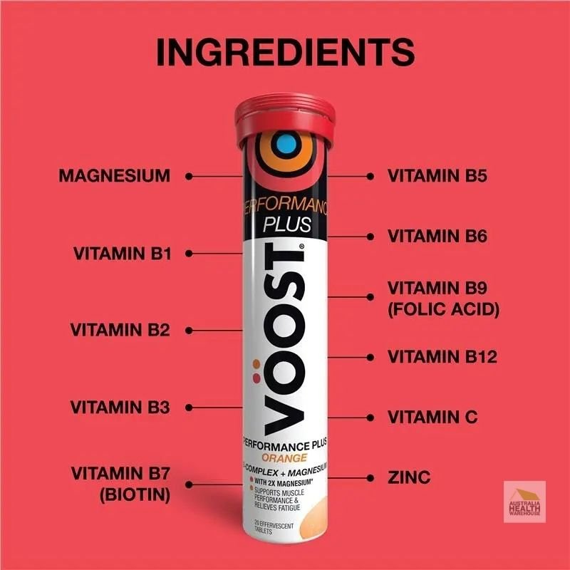 [Expiry: 07/2027]  Voost Performance Plus Orange Effervescent 60 Pack