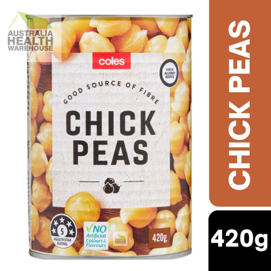 Coles Chick Peas 420g