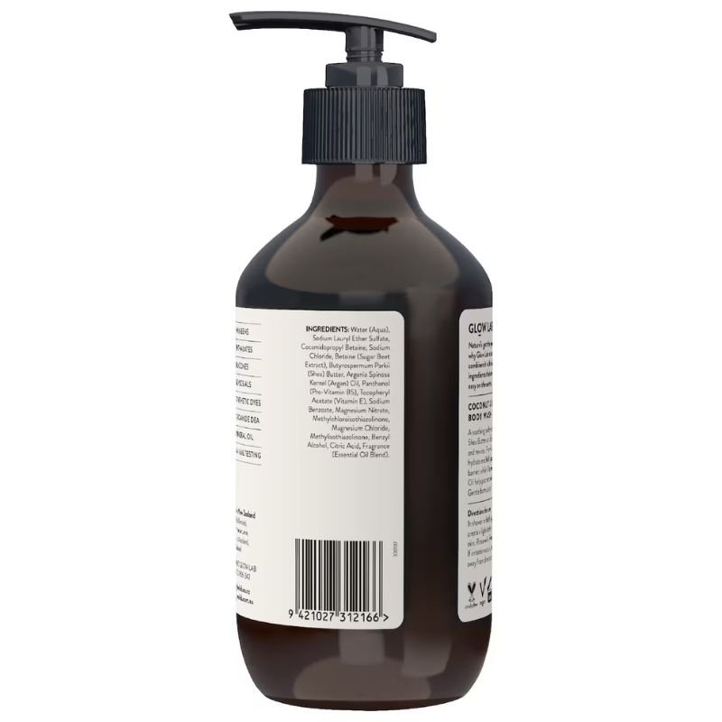 [Expiry Date: 01/2028] Glow Lab Coconut & Sandalwood Body Wash 400mL