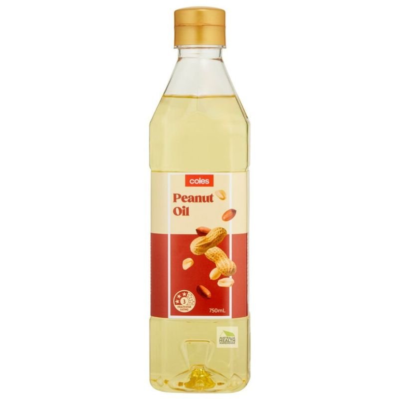 [Expiry Date: 14/02/2027]  Coles Peanut Oil 750mL