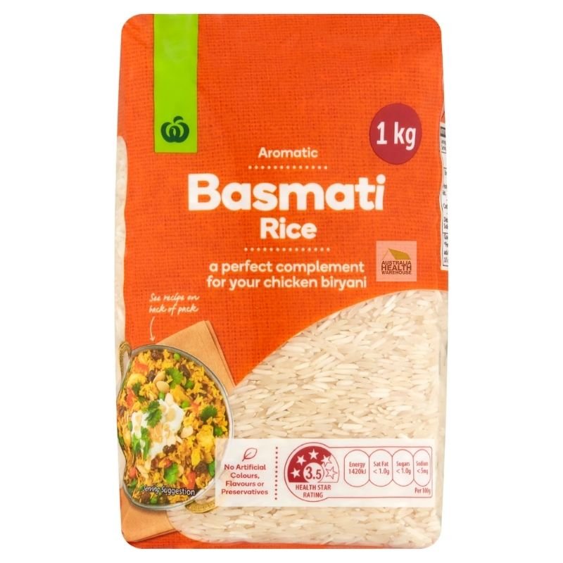 [Expiry Date: 05/2027] Woolworths Basmati Rice 1kg |Oz Mart