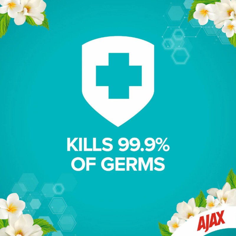 [Expiry Date: 25/11/2027] Ajax Disinfectant Hospital Grade Green Tea & Jasmine 110 Wipes