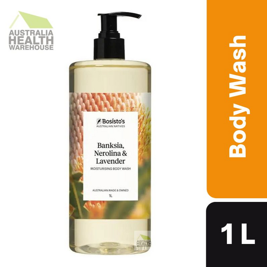 Bosisto's Banksia, Nerolina & Lavender Body Wash 1 Litre Pump