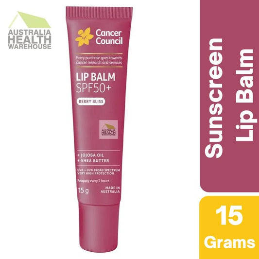 [Expiry: 06/2028] Cancer Council Lip Balm SPF50+ Berry Bliss 15g