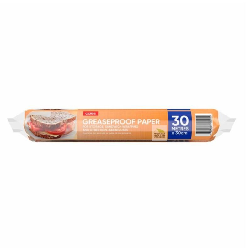 Coles Greaseproof Paper 30 Metres