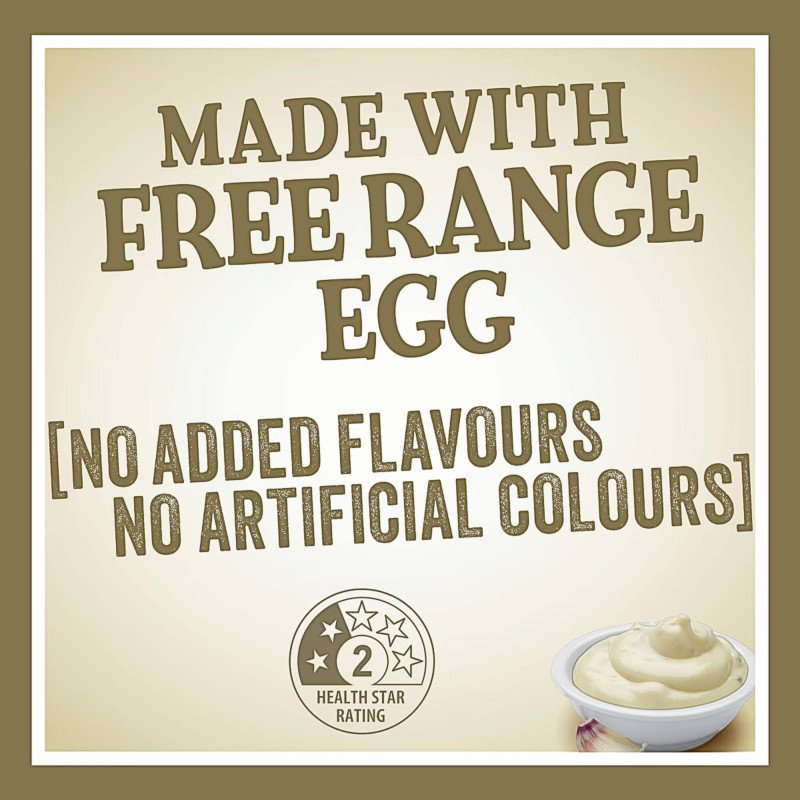 [Expiry: 30/03/2027] Heinz Seriously Good Mayonnaise Lite Garlic Aioli 295mL