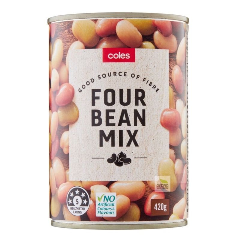Coles Four Bean Mix 420g