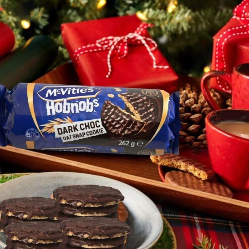 [CLEARANCE Expiry Date: 05/09/2026] Mcvitie's Hobnobs Dark Choc Oat Snap Cookie 262g