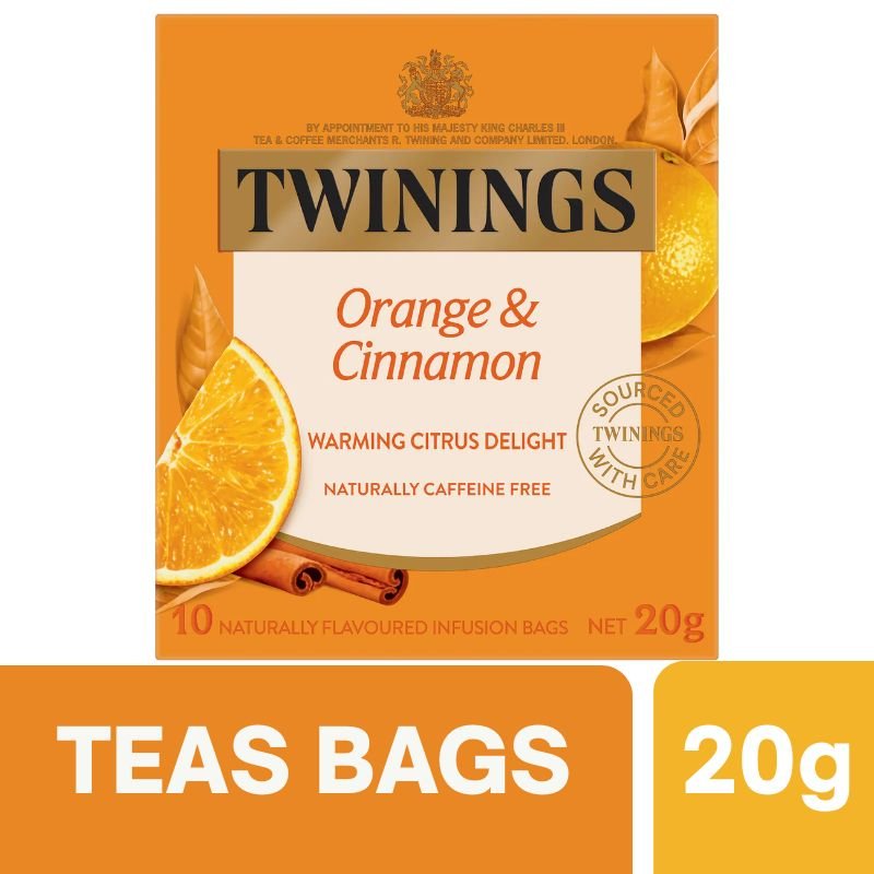 [Expiry Date: 29/09/2028] Twinings Orange & Cinnamon Tea Bags 10 pack