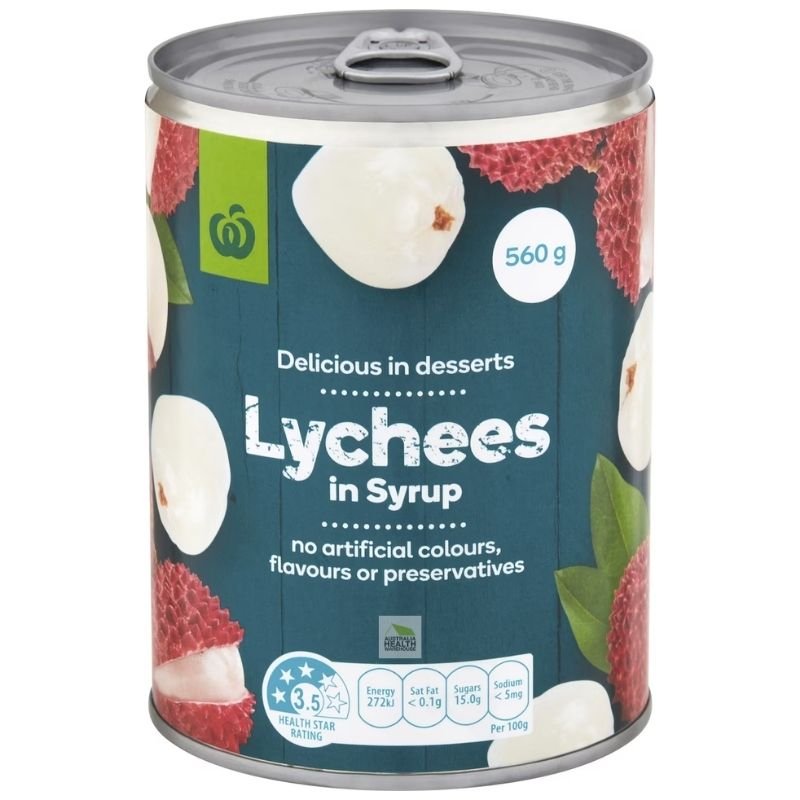 [Expiry Date: 30/04/2027] Woolworths Lychees In Syrup 560g