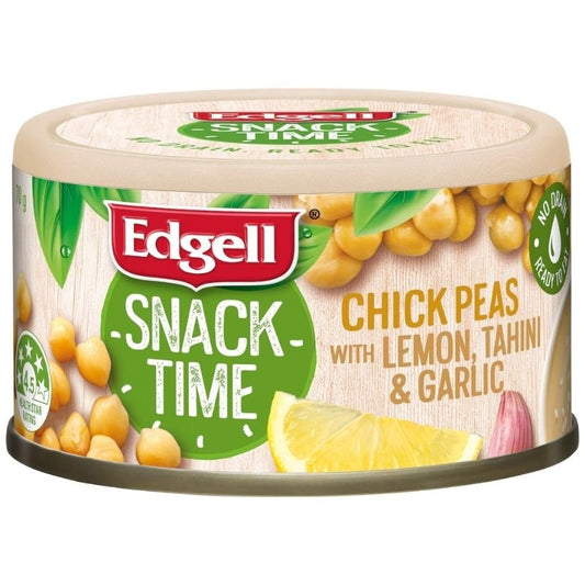 [Expiry Date: 30/06/2028] Edgell Chickpeas With Lemon, Tahini & Garlic 70g