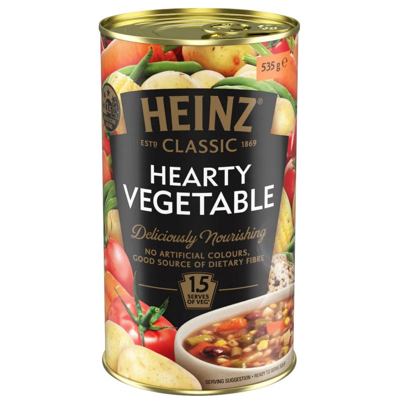 [Expiry Date: 31/07/2028] Heinz Classic Hearty Vegetable Soup 535g