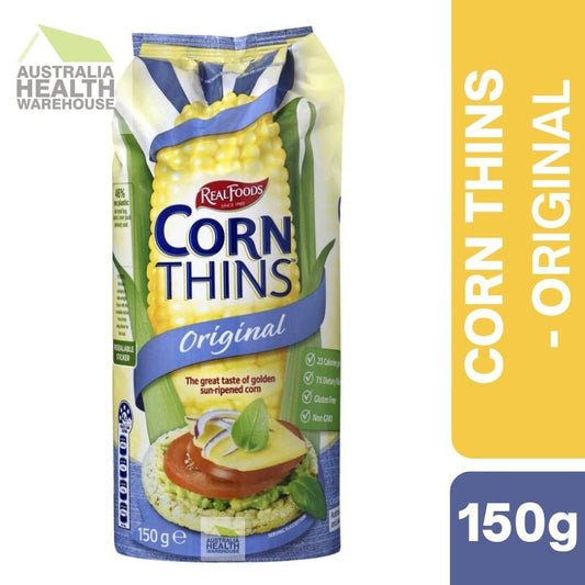 [Expiry: 01/06/2026] Real Foods Corn Thins Original 150g