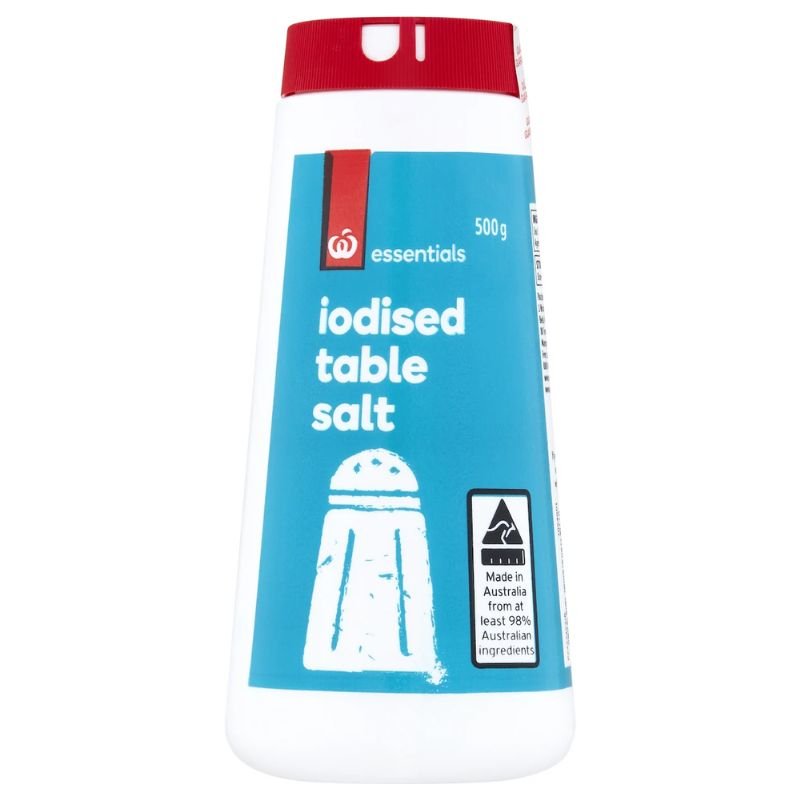 [Expiry:10/09/2027] Woolworths Iodised Table Salt 500g
