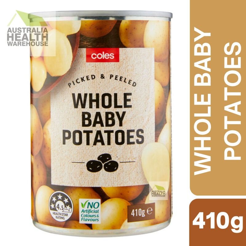 [Expiry Date: 30/09/2028]  Coles Whole Potatoes 410g