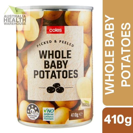 [Expiry Date: 30/09/2028]  Coles Whole Potatoes 410g