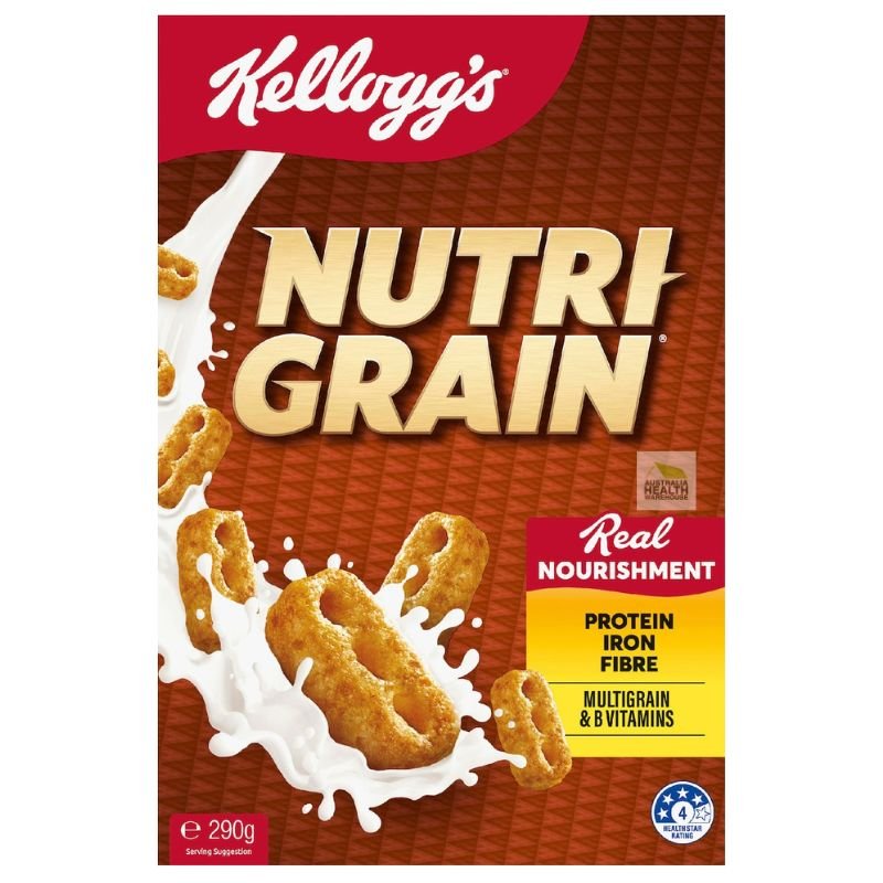 [Expiry: 23/09/2026] Kellogg's Nutri Grain Breakfast Cereal 290g