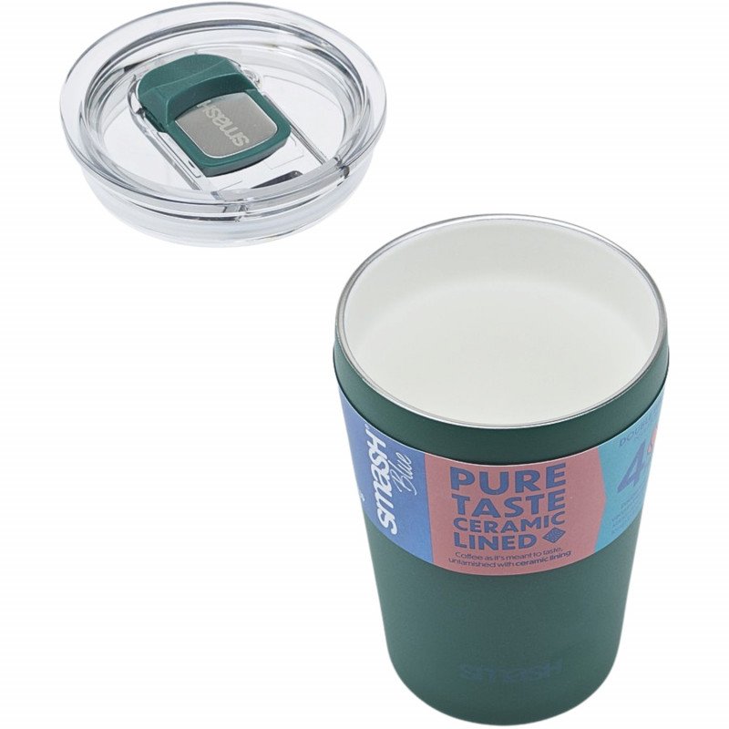 Smash Blue Ceramic Barista Cup 236mL  (Green)