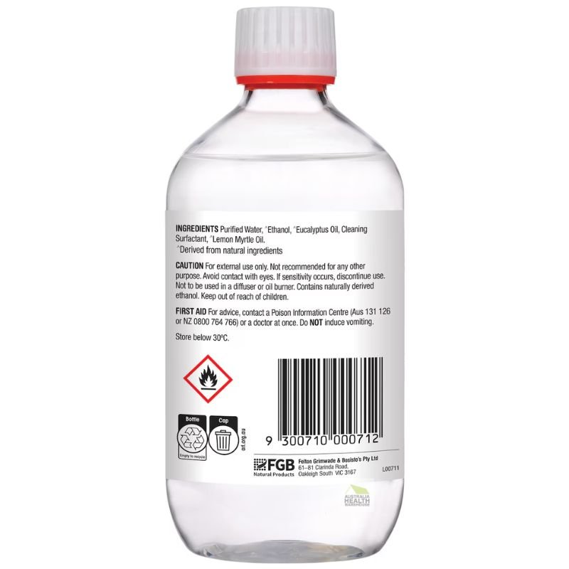 [Expiry: 05/2028] Bosisto's Antibacterial Solution 500mL