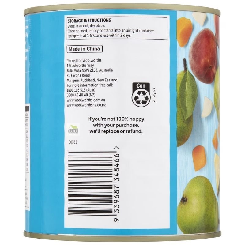 Woolworths Fruit Salad In Juice 825g