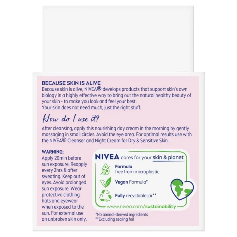 [Expiry: 12/2028] Nivea Daily Essentials Nourish Day Cream Moisturiser SPF30 50ML