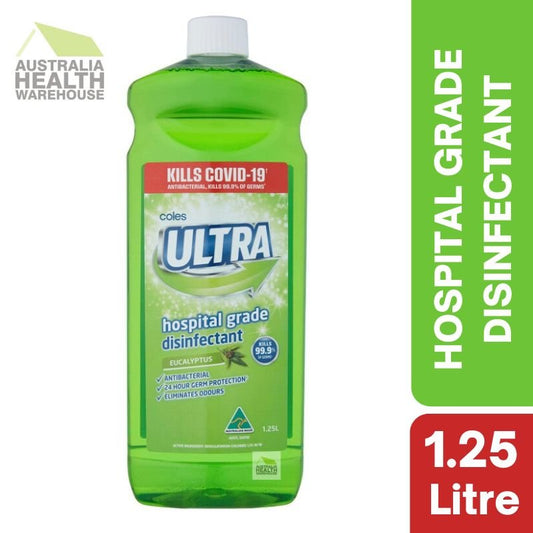 [Expiry Date: 20/06/2027] Coles Ultra Hospital Grade Disinfectant Eucalyptus 1.25 Litre