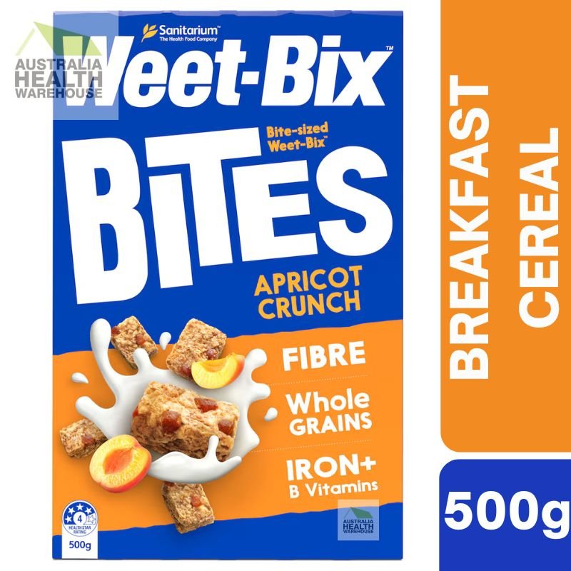 [Expiry: 03/09/2026] Sanitarium Weet-Bix Bites Apricot Breakfast Cereal 500g