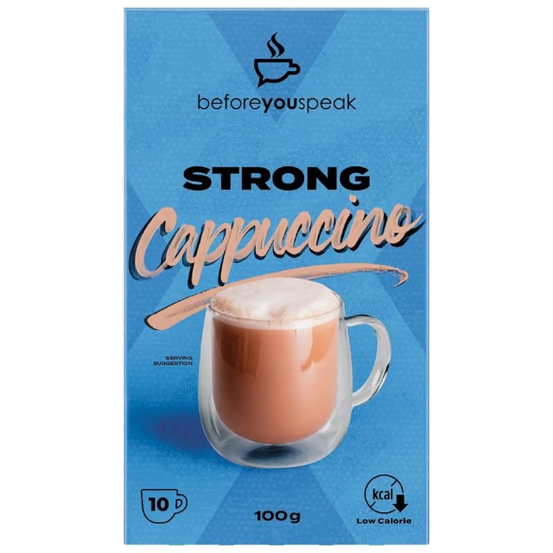[Expiry Date: 20/05/2027] Beforeyouspeak Strong Cappuccino 10 Pack 100g