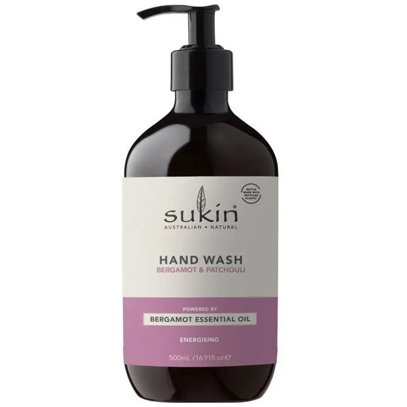 Sukin Cleansing Hand Wash Bergamot & Patchouli Pump 500mL