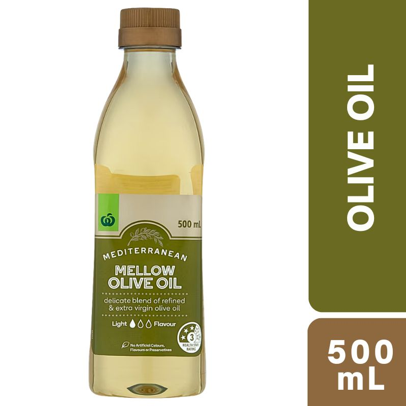 [CLEARANCE Expiry Date: 26/08/2026] Woolworths Mediterranean Mellow Olive Oil 500mL