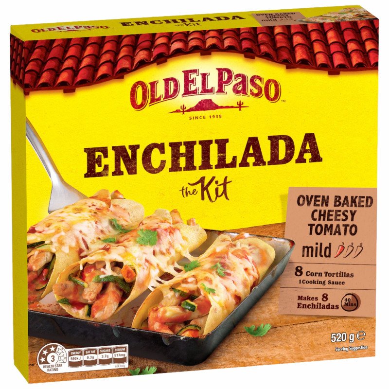 [Expiry Date: 16/01/2027] Old El Paso Enchilada Dinner Kit 520g
