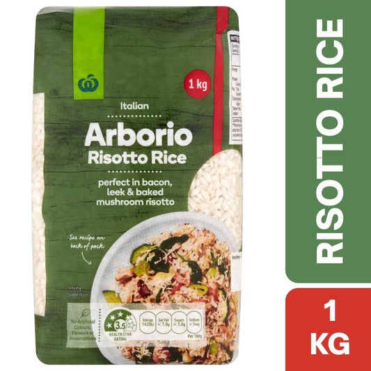 [Expiry Date: 30/06/2027] Woolworths Arborio Risotto Rice 1kg