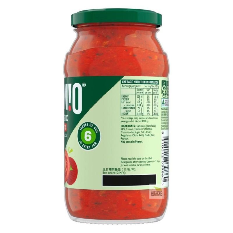 [Expiry Date: 26/04/2027] Dolmio Classic Tomato Pasta Sauce 500g