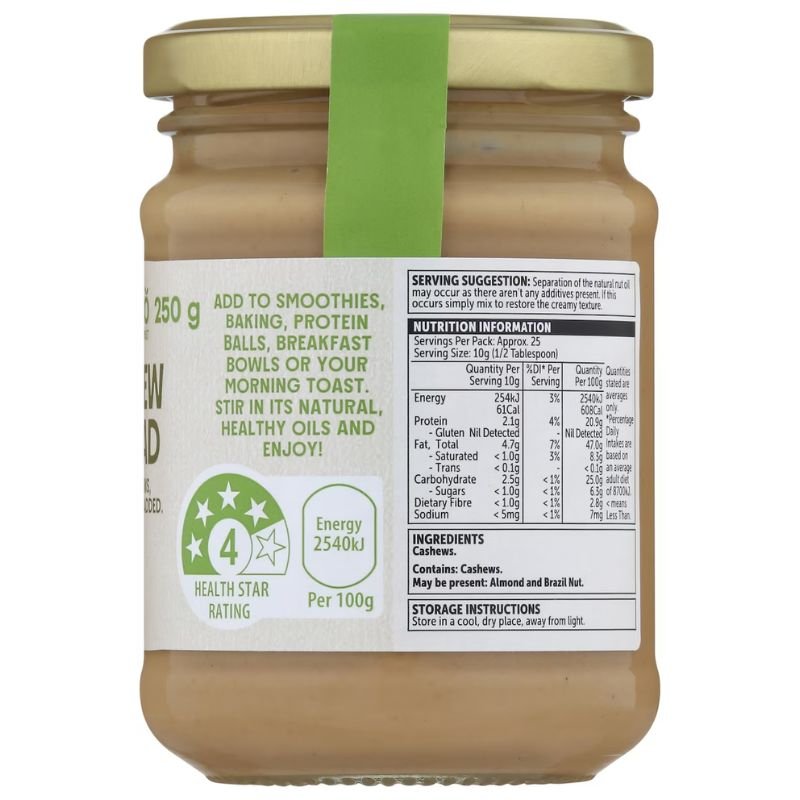 [Expiry Date: 16/02/2027] Woolworths Macro Cashew Spread 250g