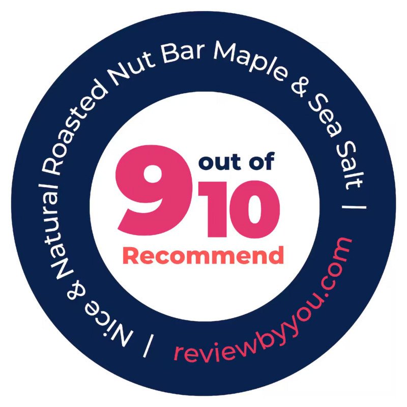 [Expiry Date: 13/06/2027] Nice & Natural Roasted Nut Bar Maple & Sea Salt 6 Pack 192g
